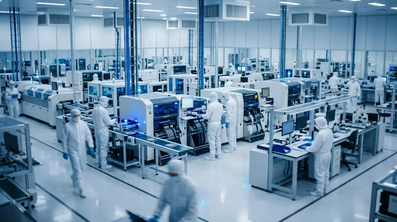 Modern technology laboratory with advanced equipment